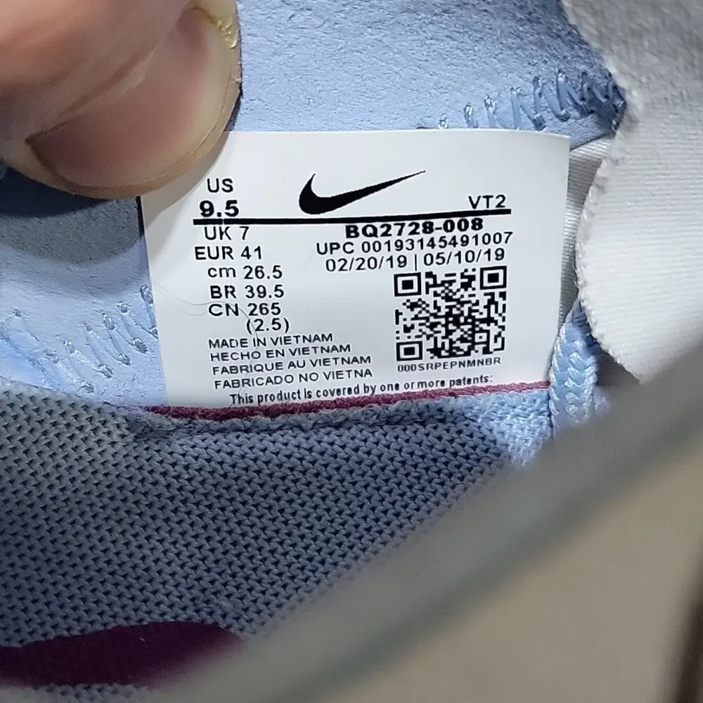 Nike Womens React Element 55 Psychic Blue Size 9.5